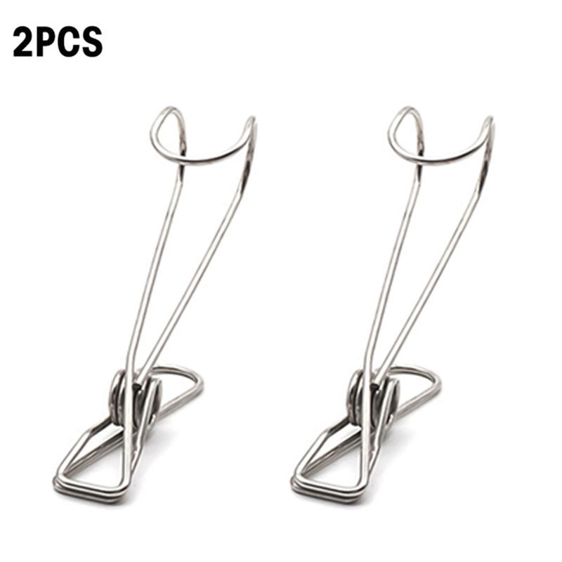 5/2/1Pcs Stainless Steel Hook Clip Home Storage Rack Laundry Clip Hooks Clothes Photo Clip Towel Hook Clip Laundry Storage Holder