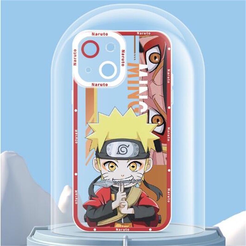 Ốp Điện Thoại Anime Nhật Bản Naruto Hoạt Hình Trong Suốt Chính Hãng Tương Thích Cho iPhone 11 12 13 14 Pro Max X Xs Max XR 6 6S 14 8 7 Plus SE 2020 2022 Ốp TPU Mềm Chống Va Đập