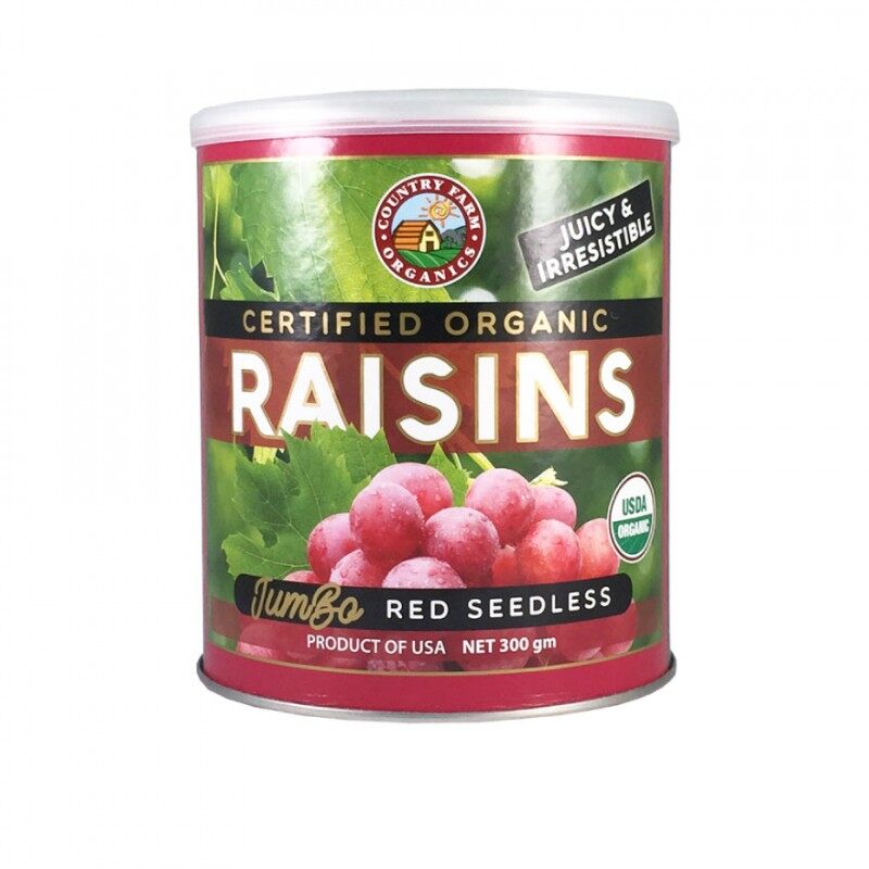 Organic Dried Red Raisins 300g Lazada