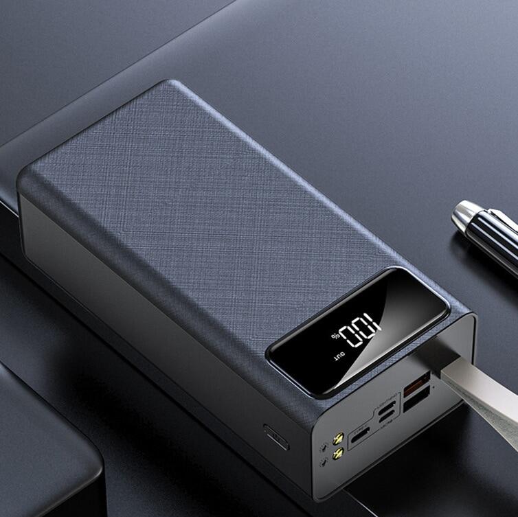 Power Bank50000mAh Large Capacity External Battery Fast Charger Outdoor Travel Emergency Power Bank for Samsung Xiaomi IPhone