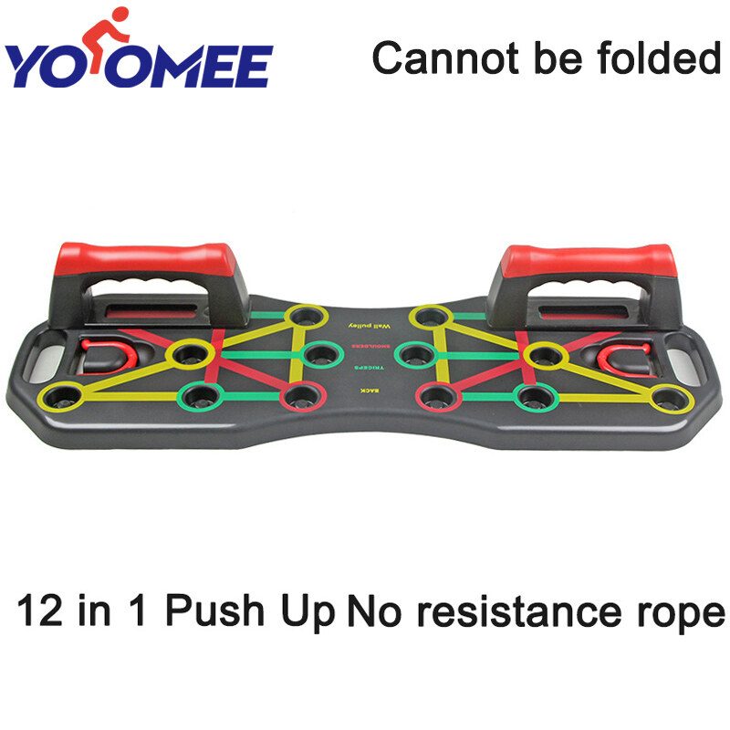 Yoomee Fitness 12 in 1 Push Up Board Fold Multifunction Exercise Body Building Push-up Stands Sports Muscle Training Equipment Workout