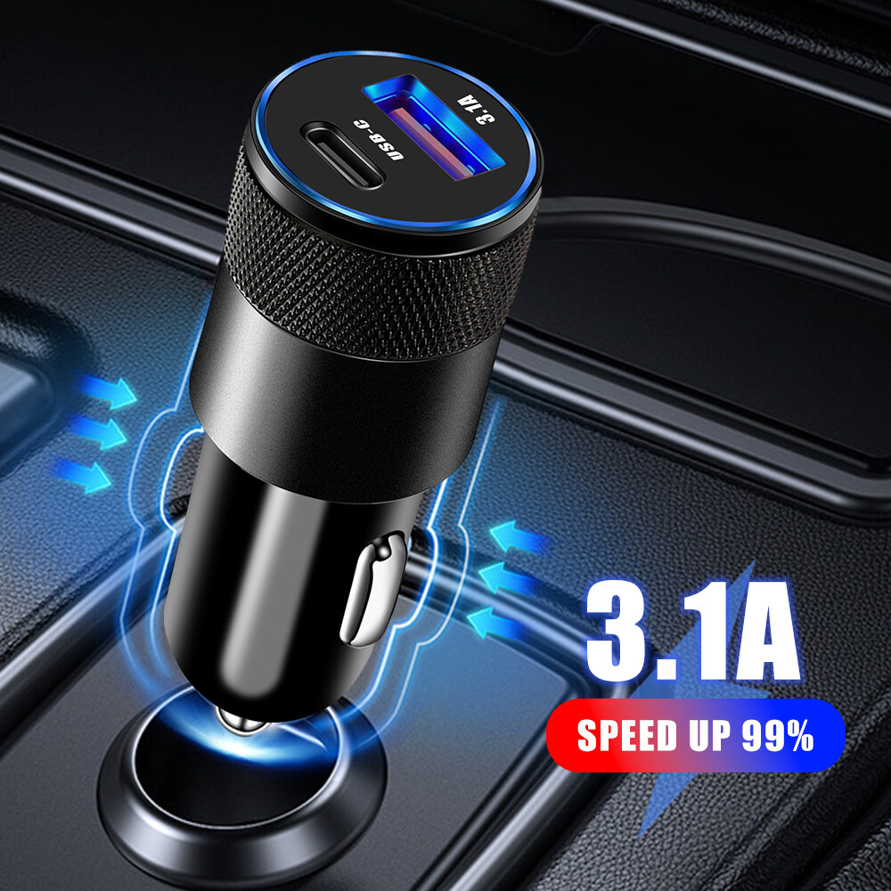 15w usb pd 3.1a quick car charger for quick charge 3.0 fast charging charger for xiaomi auto type c qcmobile phone charger