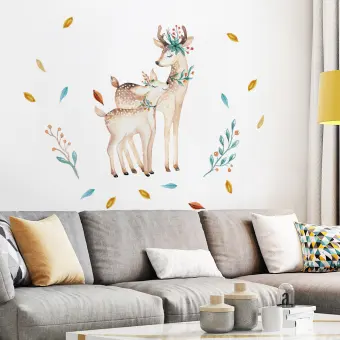 Bedroom Wall Sticker Decor Deer Wall Stickers For Kids Rooms Door