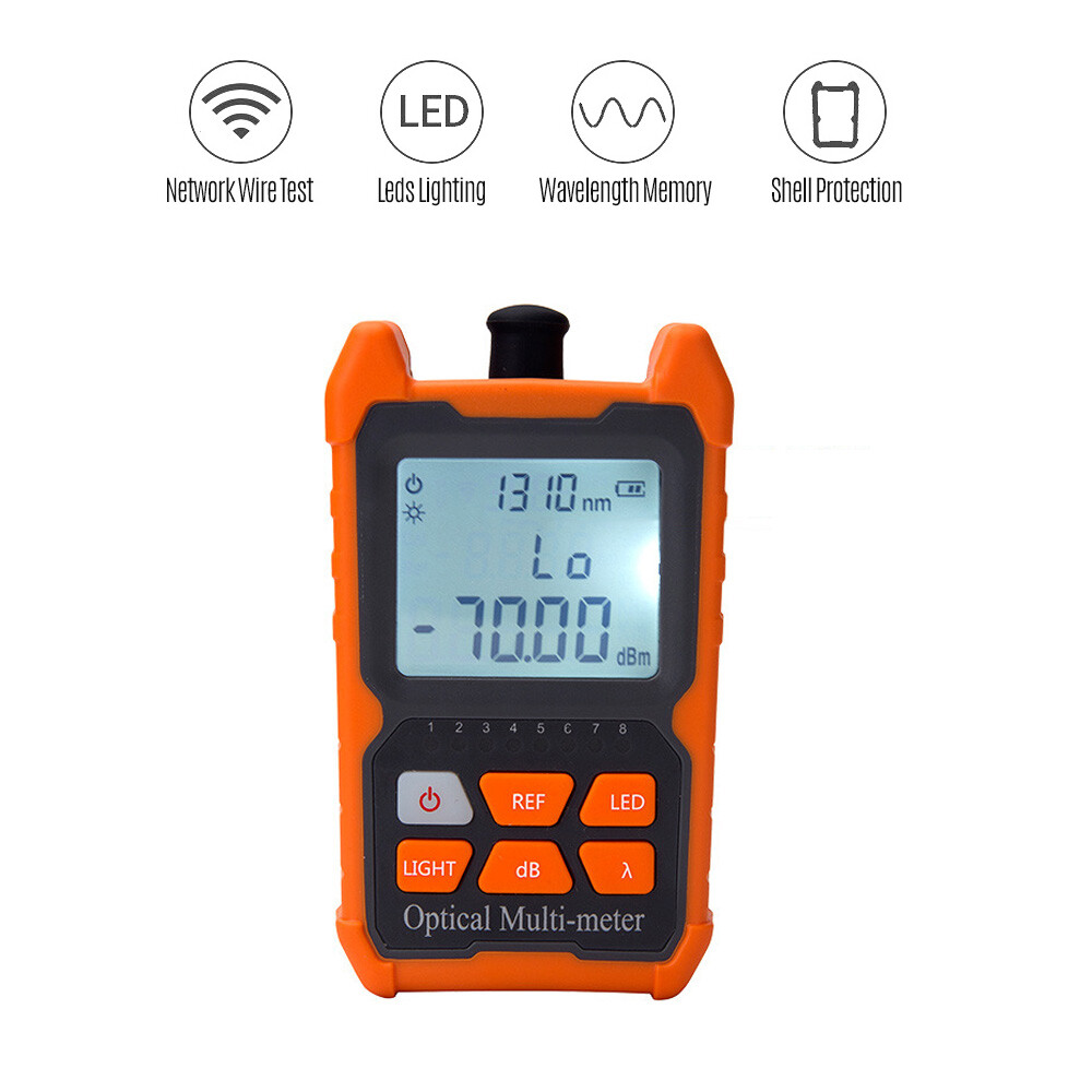 Smart Sensor Đồng Hồ Đo Công Suất Quang Mini Dụng Cụ Kiểm Tra Cáp Quang Mạng Chính Xác Cao Chiếu Sáng Đèn LED Cầm Tay