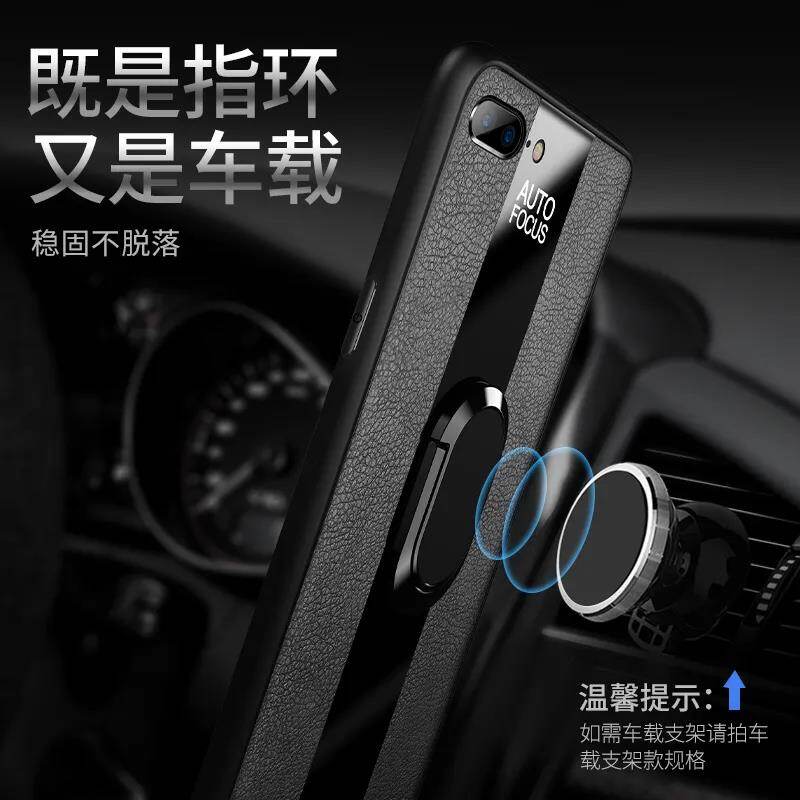 YUNYEE For iPhone 7 Plus iPhone 8 Plus Phone Case Shockproof Luxury Leather Back Cover with Magentic Ring Holder For iPhone 8 Plus/iPhone 7 Plus Case