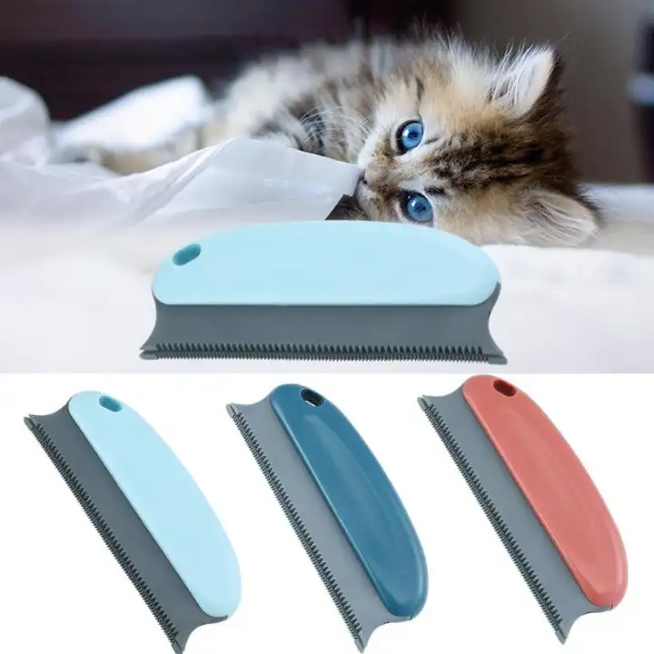 Pet Hair Remover Brush Efficient Pet Hair Detailer Remover for Cars Furniture Carpets Clothes Pet Beds Chairs blue