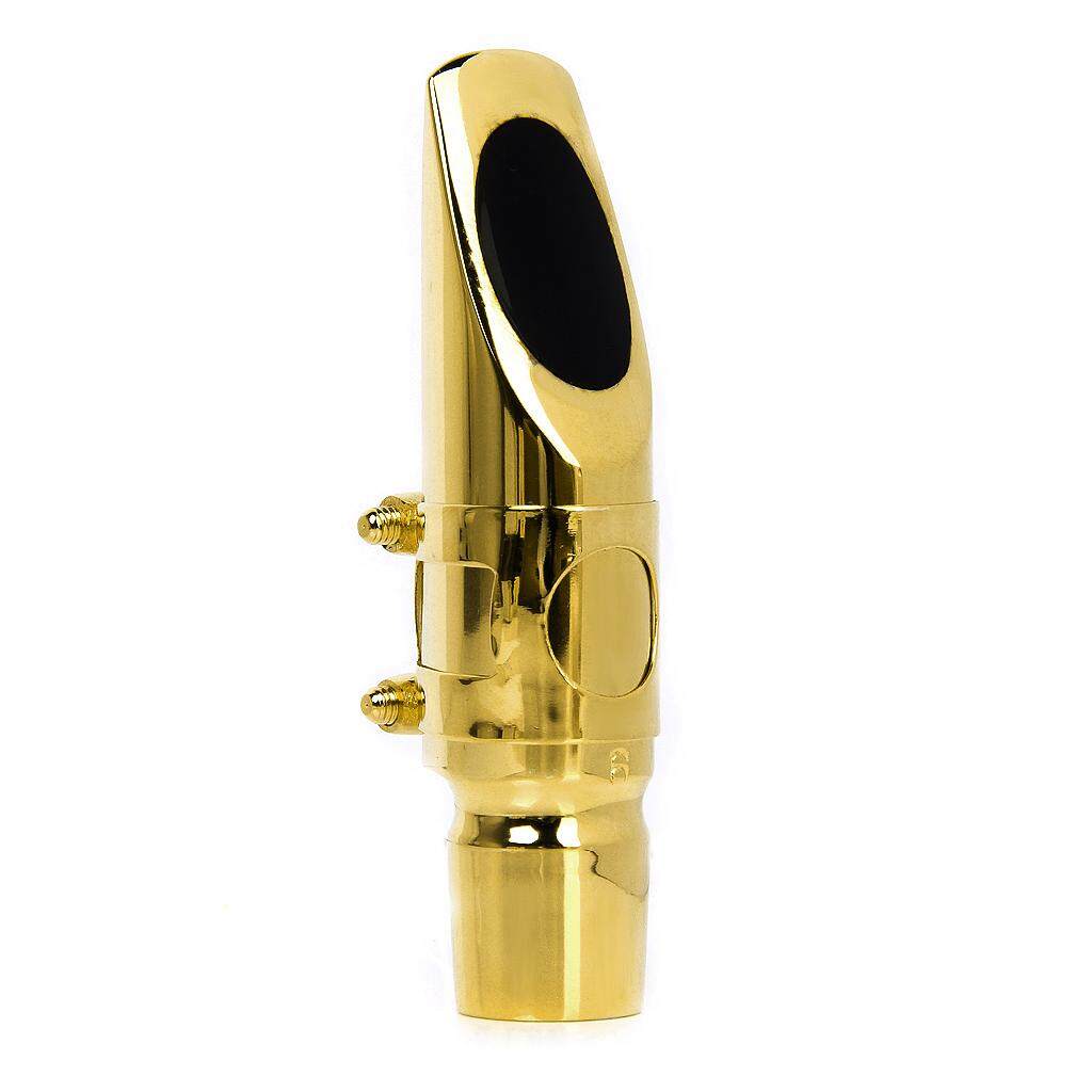 Baoblade Golden Plated Alto Sax Saxophone Mouthpiece 6 Metal with Cap