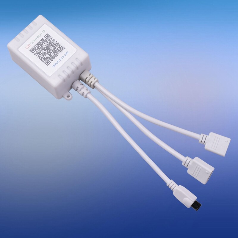 Led Strip Lights Controller,Controller RGB Led Strip Light Controller + Infrared Remote Control 24 Keys
