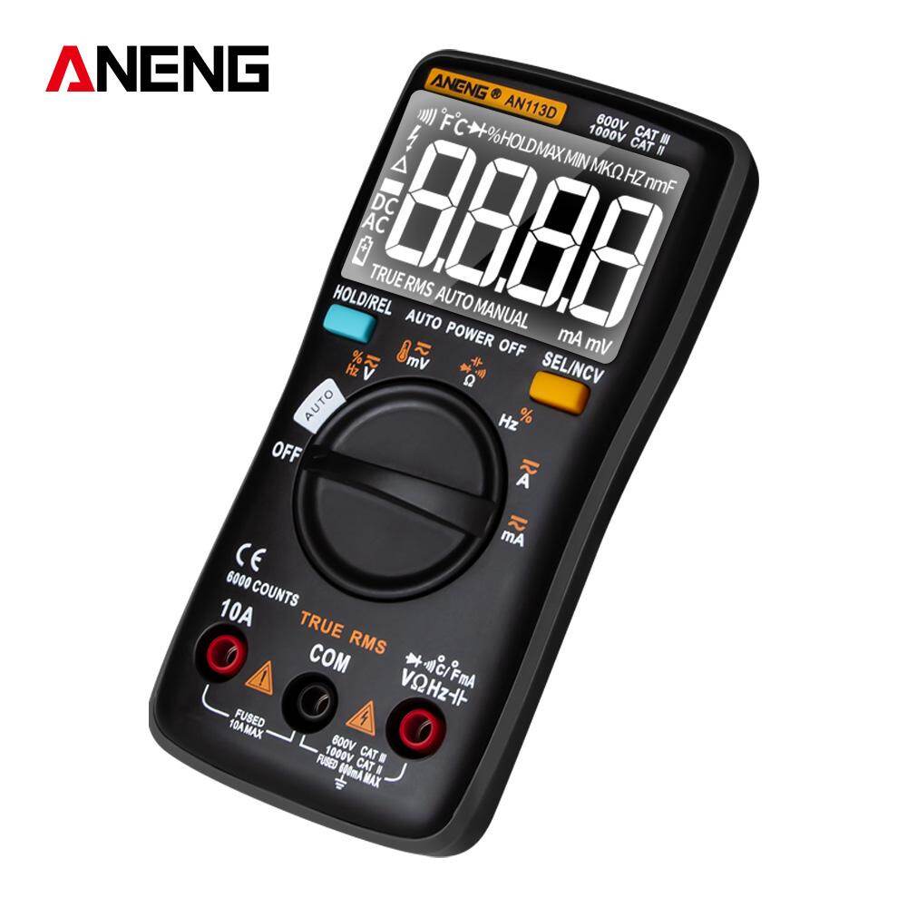 Đồng Hồ Vạn Năng Kỹ Thuật Số Đo Tự Động ANENG AN113D Điện Áp AC/DC True RMS