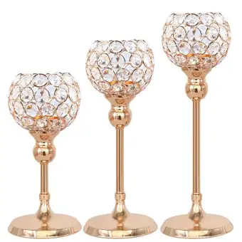 Crystal Candle Holders Pillar Table Centerpiece For Wedding Dinner Candle Holders Pillar Table Centerpiece