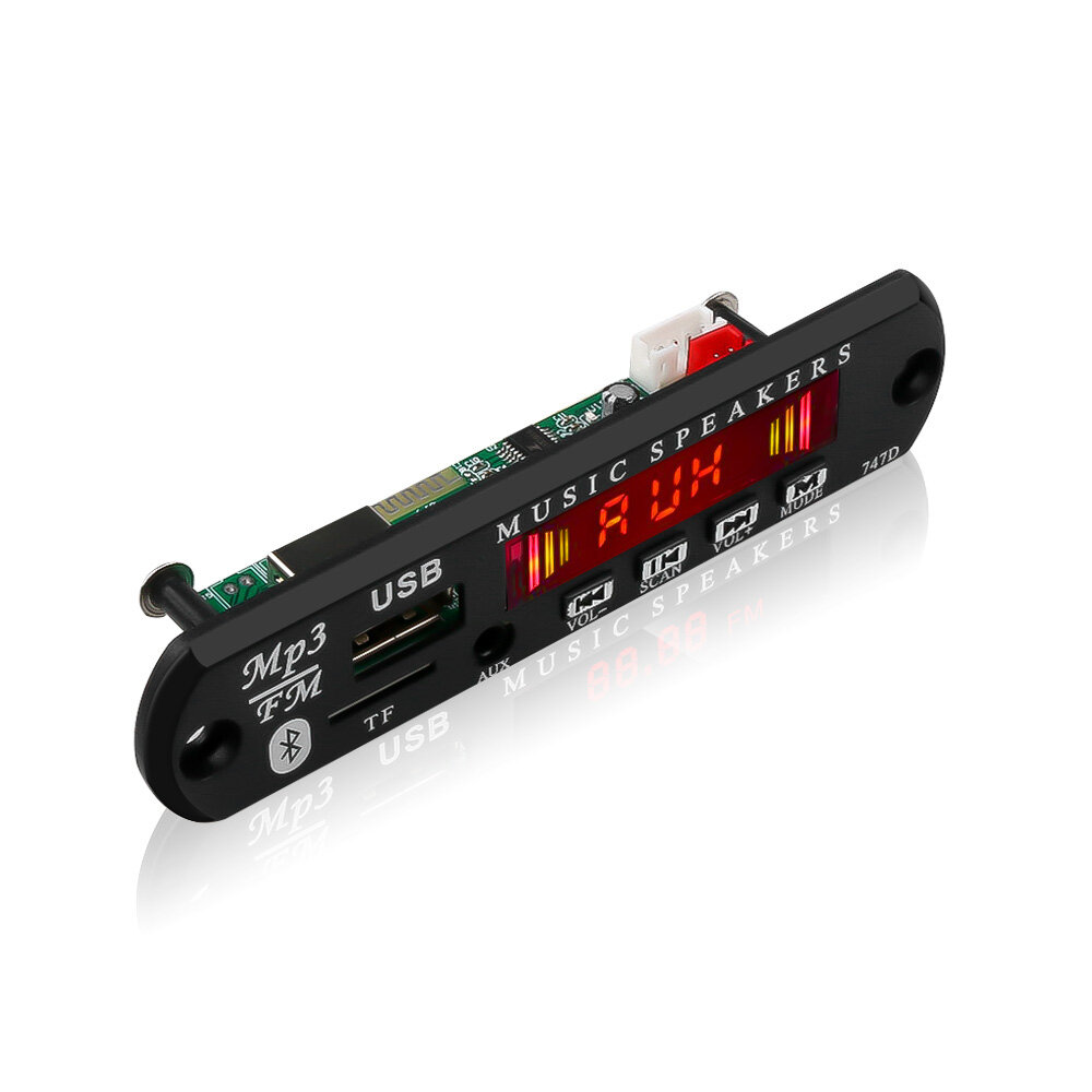 Bảng Mạch Giải Mã MP3 Bluetooth Bộ Phát Mô Đun Giải Mã Không Dây 5V 12V Trên Xe Hơi Bộ Thu Âm Thanh Aux 3.5Mm Đài FM TF Đĩa U USB Kèm Điều Khiển Từ Xa (Đèn LED, Màn Hình LCD Màu Tùy Chọn)