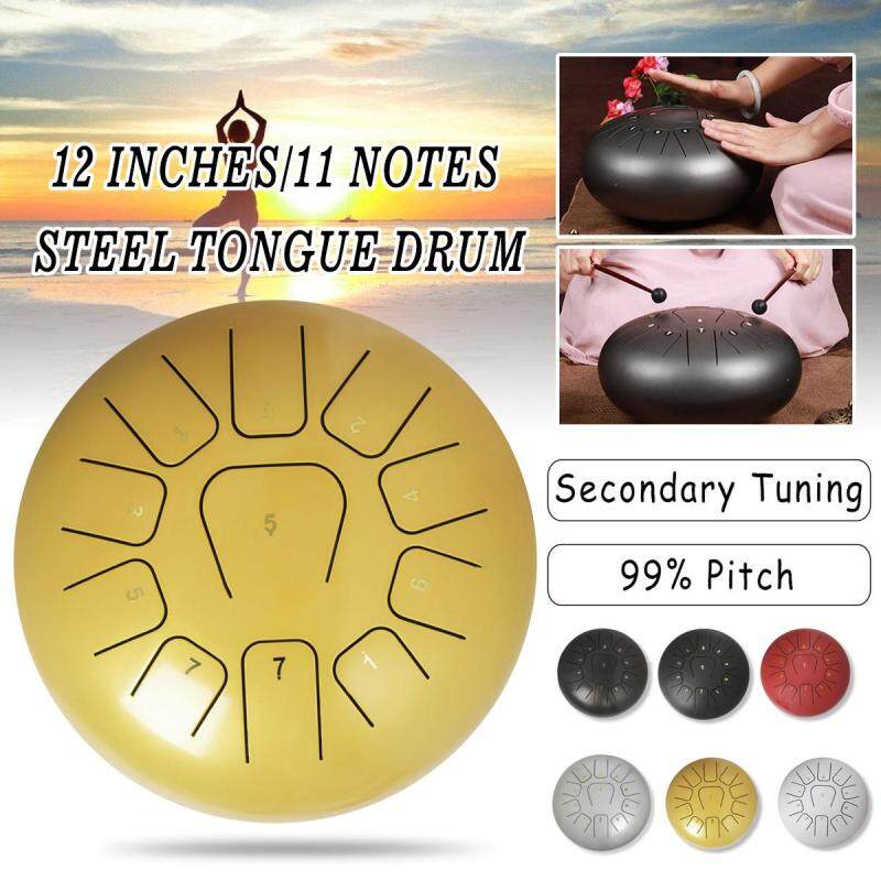 12 Lưỡi Inox Trống Handpan Tankdrum 11 Hương + Tặng Túi Trữ Cà Phê/Đen/Trắng/Đỏ /Vàng/Bạc