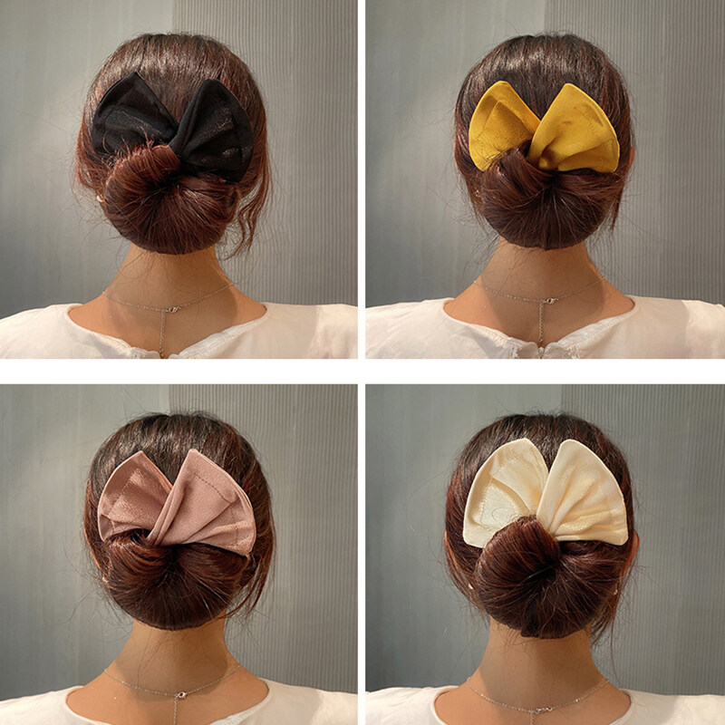 ฤดูร้อน Knotted Deft Bun วงผมแฟชั่นผ้าสายคาดศีรษะ Braider อดีต Maker