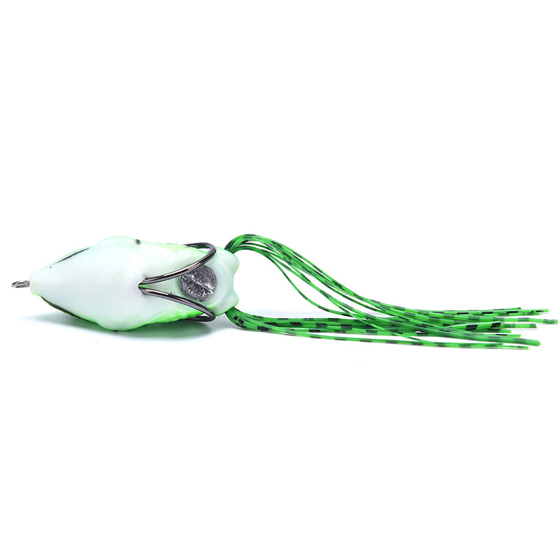 Moito Frog Soft Fishing Lure Double Hooks Artificial Bait Frog Tool