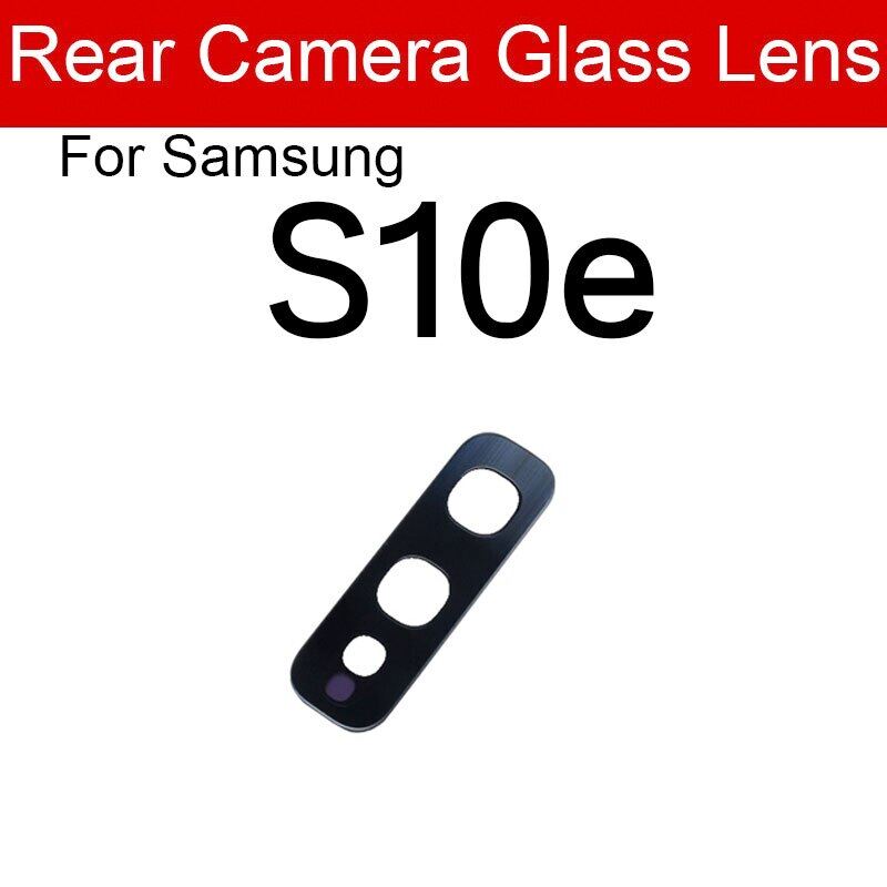 Rear back camera glass for suitable for samsung galaxy s8 s9 s10 s10e s20 fe ultra plus lite 5g protector +sticker glue replacement