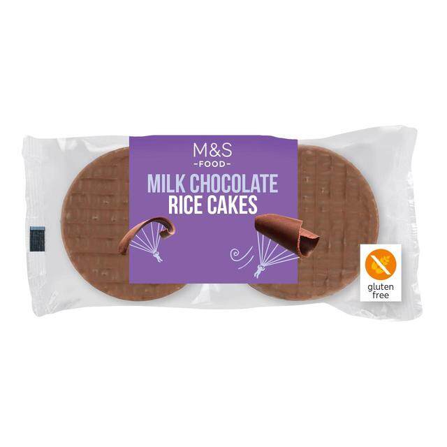 M&S Gluten Free Belgian Milk Chocolate Rice Cakes 102g x1 Marks and ...