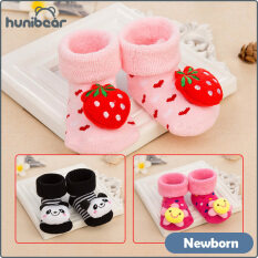 【Hunibear】 Trẻ Sơ Sinh Bé Trai Bé Gái Kiểu Dáng Hoạt Hình Dễ Thương Vớ Trẻ Em 0-12 Tháng