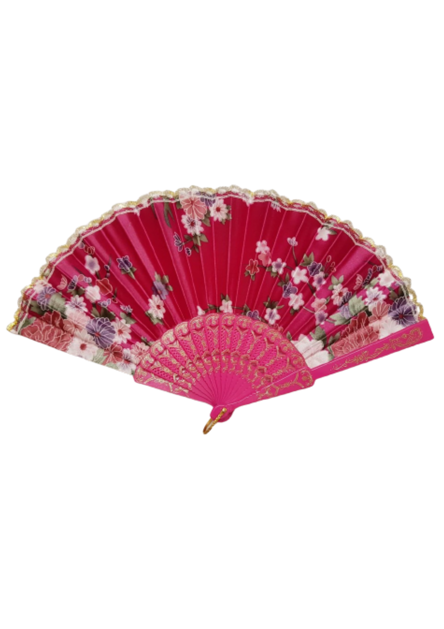 Elegant Traditional Chinese Hand Fan - Foldable | Random Floral Design ...