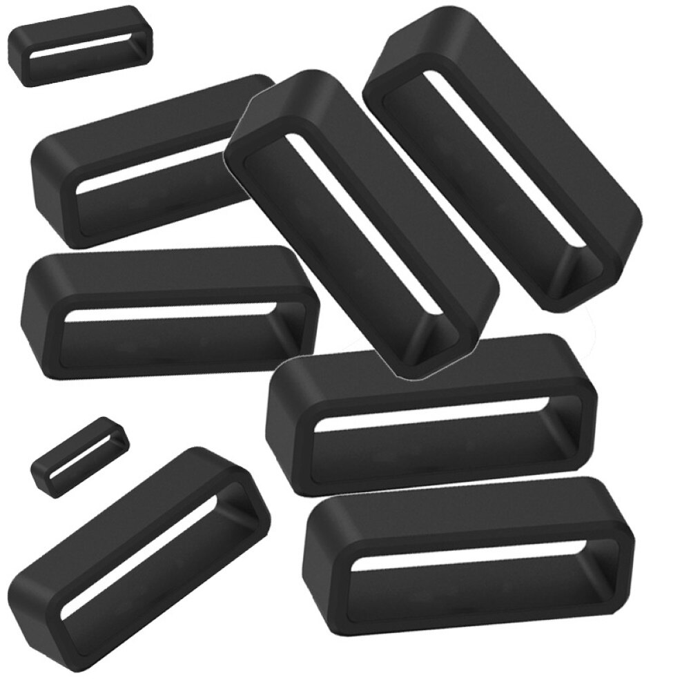 Cho Dây Đeo Silicon Vòng Hoạt Động Viền Cao Su Vòng Hoạt Động Vòng Đồng Hồ Silicon Phụ Kiện Đồng Hồ Vòng Dây Màu Đen Dây Đồng Hồ Đeo Tay Đàn Hồi Thay Thế Bằng Silicon 12-30Mm Phụ Kiện Vòng Dây