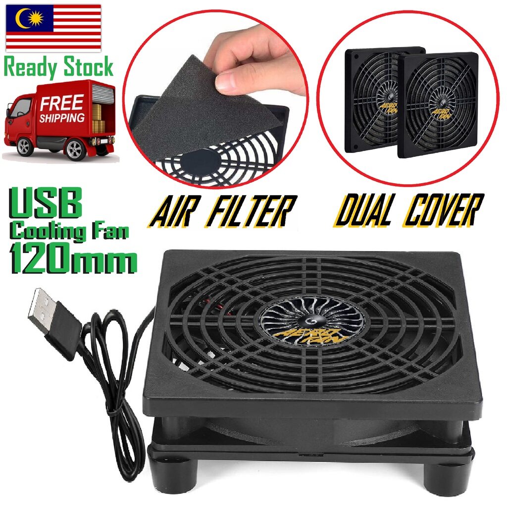 120x120mm AeroFan Router Fan 2000RPM Japan Powerful WiFi Router Cooling
