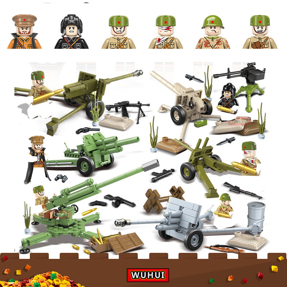WUHUI 8pcs SWAT Military Army WW2 Minifigures Toy Building Kit Toys Building Blocks The Battle Of Moscow Military Scenes Building Bricks for Preschool Children Ages 3+ Kids Toys Compatible with All Brands