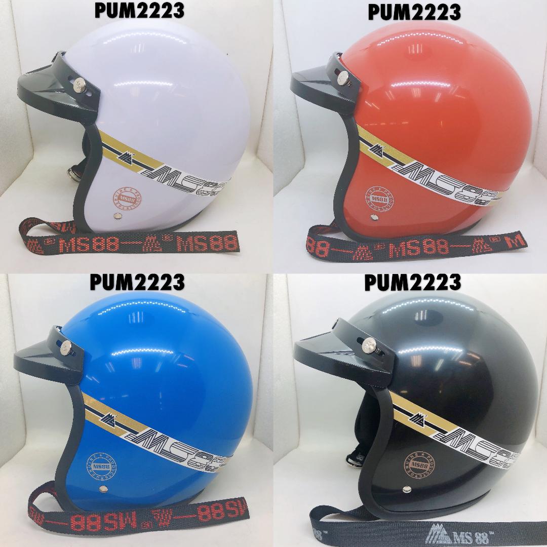 Helmet Motor MS88 ( RED ) with Bogo Tinted Visor Lazada