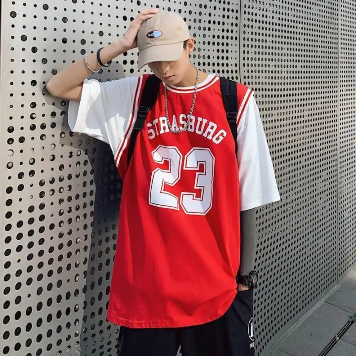 basketball jersey over t shirt