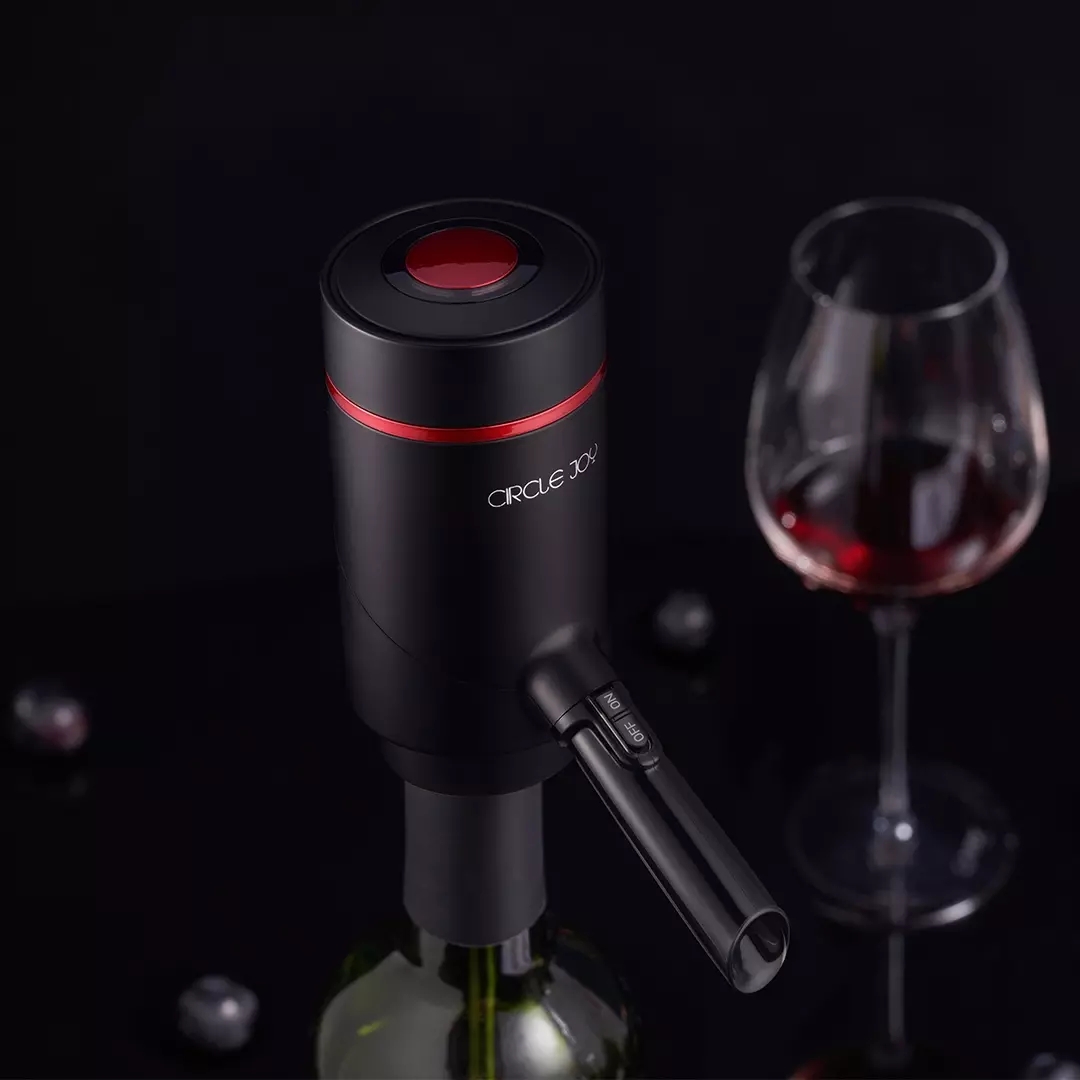 Circle Joy  2 in 1 Wine Dispenser Set Portable Electric Wine Sobering Device Easy And Efficient Fast Dispensing Wine USB Charging For Home Party Bar Hotel Restaurant Use