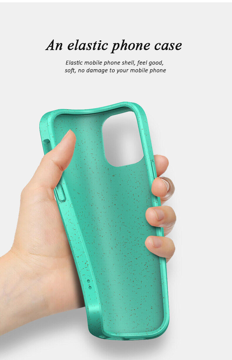 Crashstar Thân Thiện Với Môi Trường Silicone Thêm rơm lúa mì Mềm vỏ điện thoại Cho iPhone 16 15 14 Pro Max Cộng Với 13 12 11 Pro Max Mini XS Max XR X 8 7 Plus + SE 2020 điện thoại chống sốc Bìa Phân Hủy Sinh Học Điện Thoại Caing Hot Bán