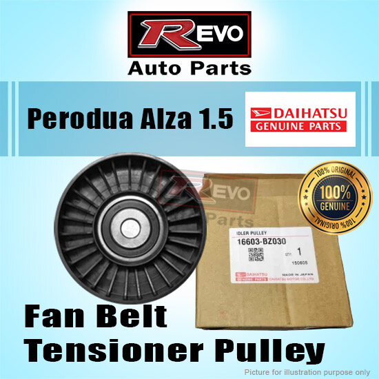 Original Daihatsu Fan Belt Tensioner Pulley Idler Bearing Perodua Alza