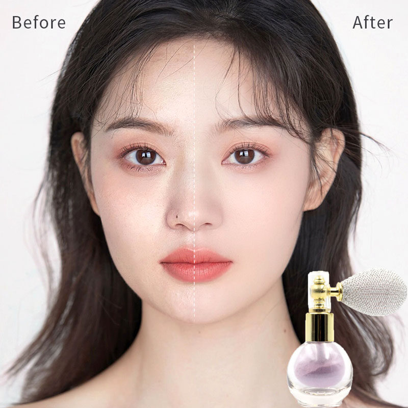 【Ready stock+COD】HUADI Shimmer Glitter Loose Powder Spray Body Makeup 4