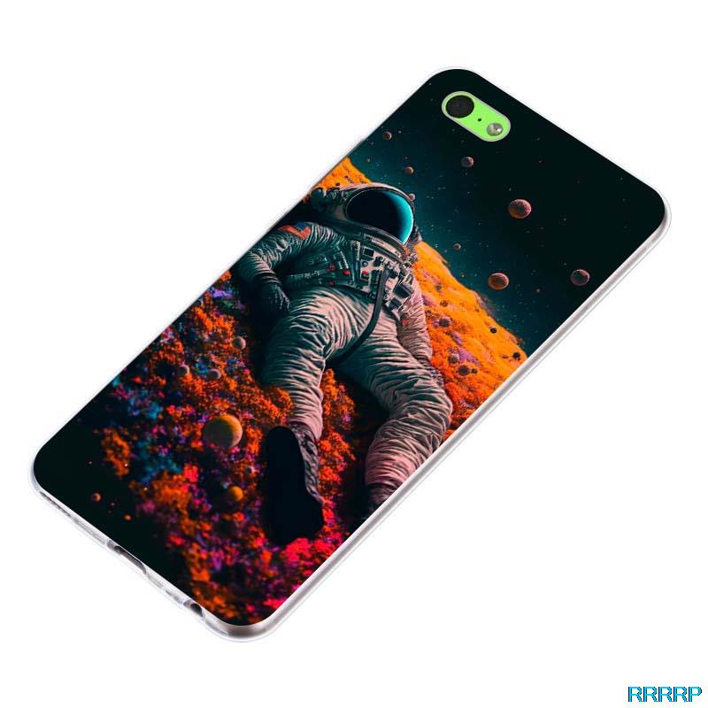 Rrrp dễ thương trường hợp đối với iPhone 5C hình Phi Hành Gia silicon mềm vỏ TPU Bìa
