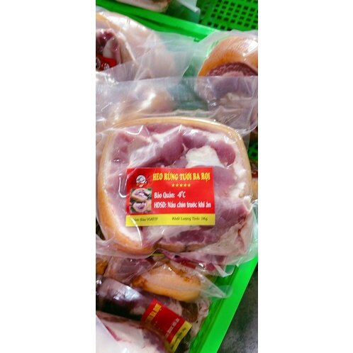 Heo rừng cuộn lai tươi ba rọi túi 1kg