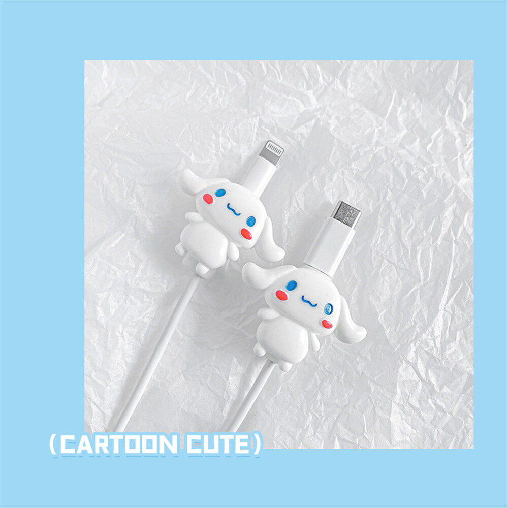 【happy-Store】USB Cable Protector Data Line Cord Protector Protective Case Cable Winder Cover For Phone Charging Cable