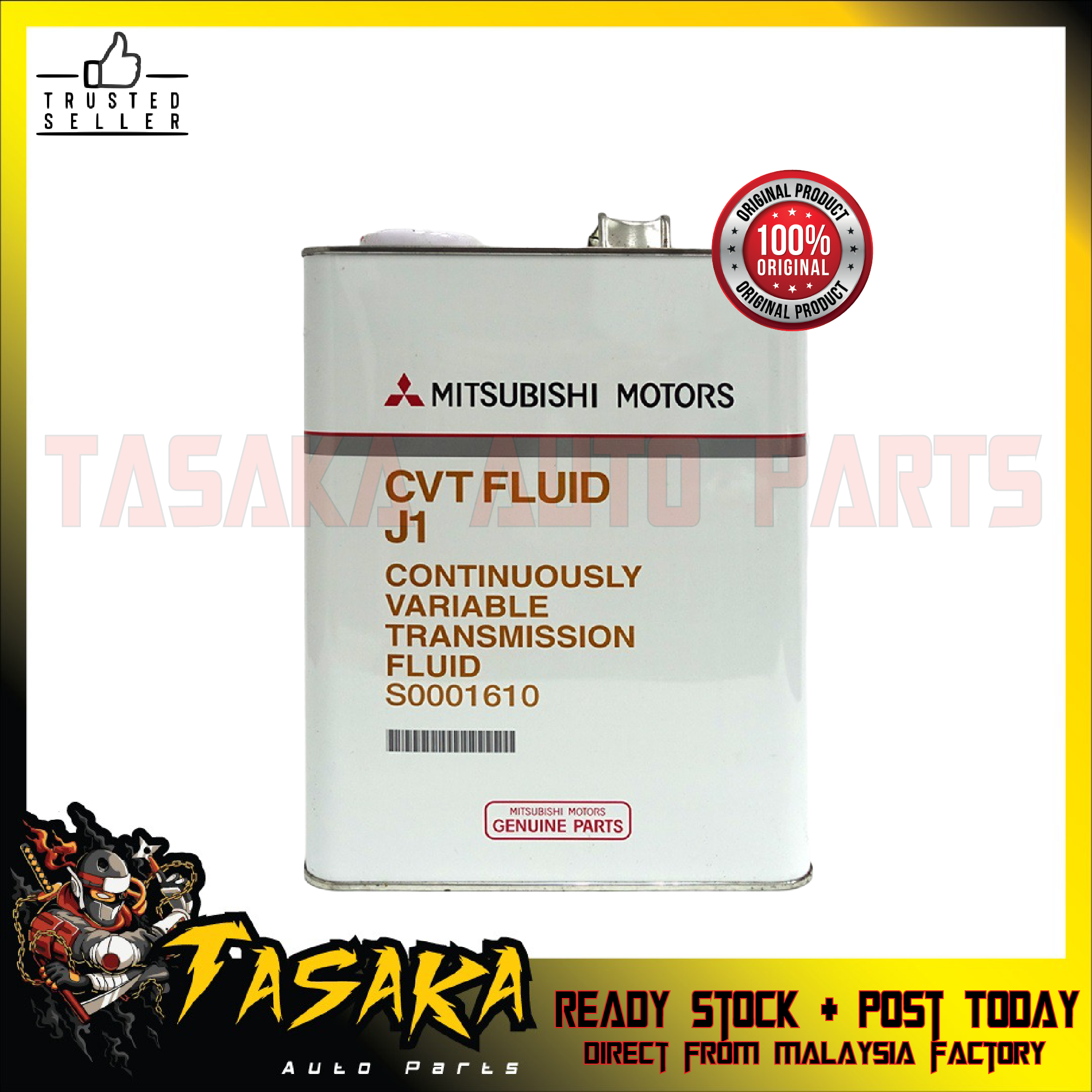 MITSUBISHI CVT FLUID J1 Gear Oil 4 Litre PROTON INSPIRA LANCER CY4A ASX ...