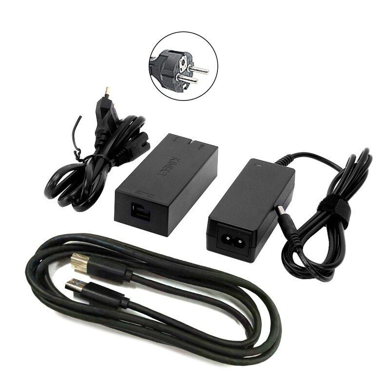 Usb 3.0 adapter for xbox one s/x kinect adapter new power supply kinect 2.0 sensor for windows 8//8.1/10 eur/usa/uk plug