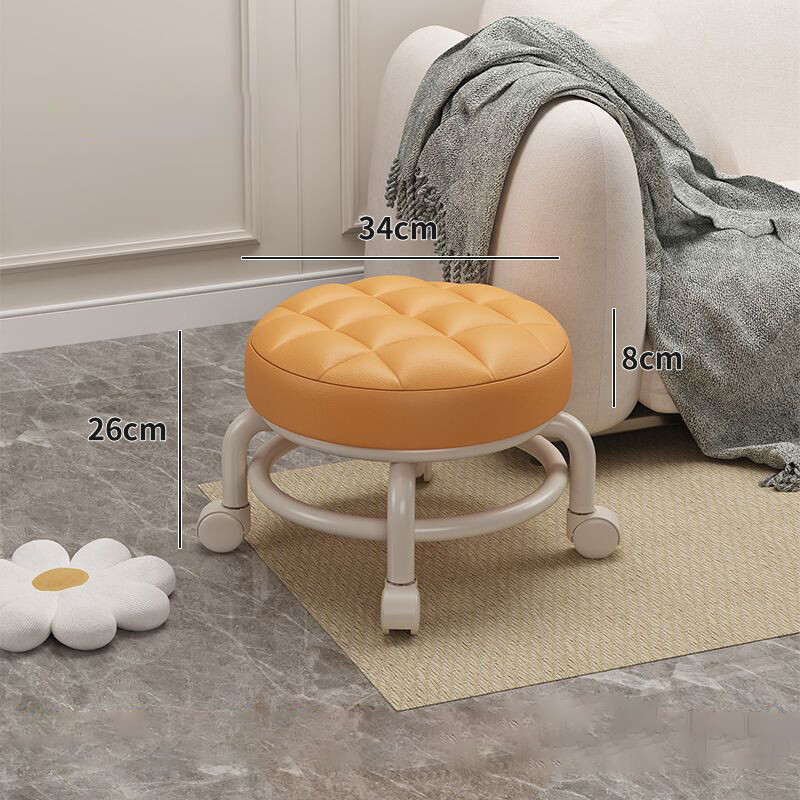 Shoe stool home door into the home children learn to step low stool silent pulley universal wheel stool