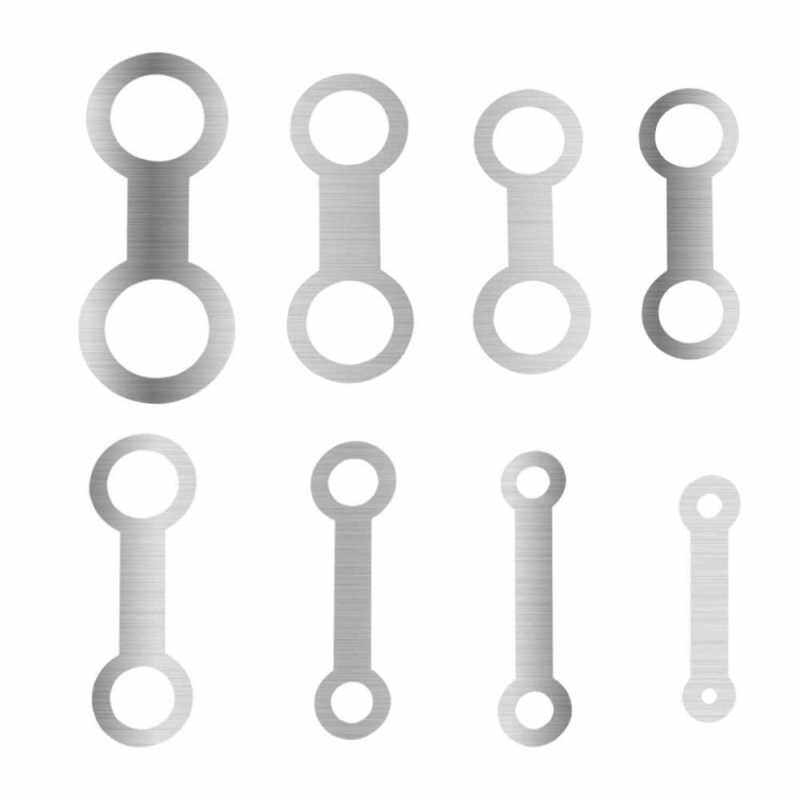 8 Pcs Flat Pressure Pad Set Saxophone Leather Pad Tool Woodwind Instrument Accessory Saxophone Repairing Tools Kit (Standard) Malaysia