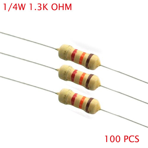 1.3k ohm resistors, 1/4w , 5%