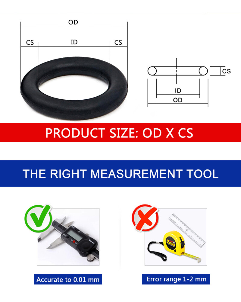 200 cái Bộ dụng cụ Bộ hộp 15 Kích cỡ 1.9-3.1mm Độ dày niêm phong cao su flo orings bền ổ cắm cao su màu xanh lá cây FKM Gasket