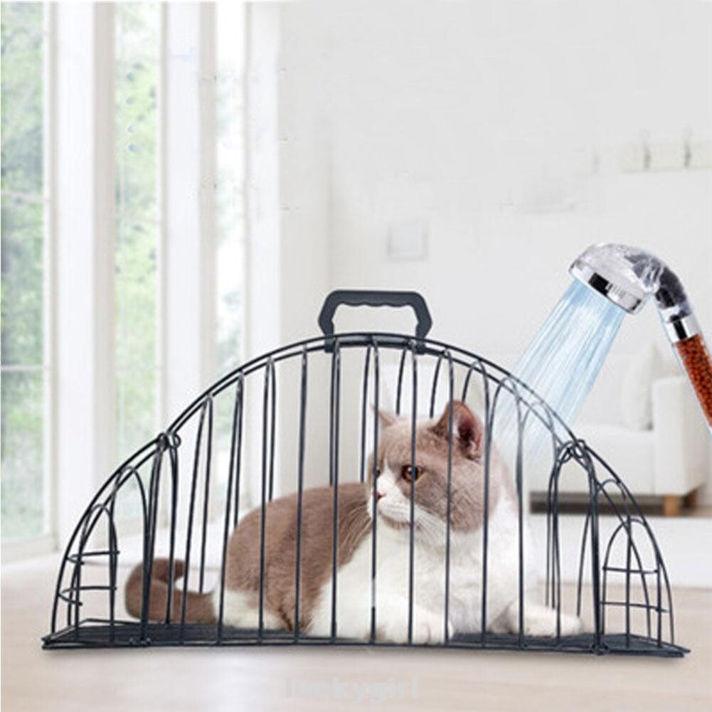 cat bathing cage