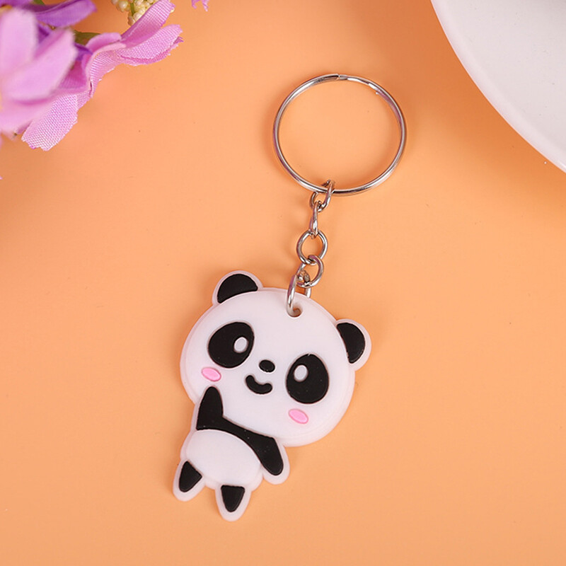 Cartoon Keychains, Cute Soft PVC Portable Hanging Pendant Keyring for Backpack Key Gift