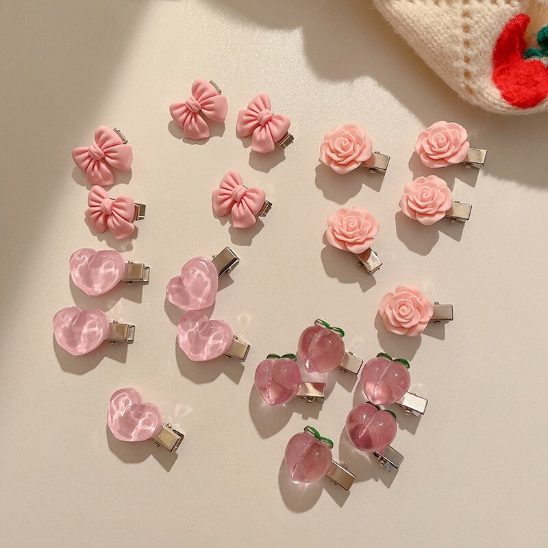 Korean Style Bangs Hairpin Small Flower Pattern