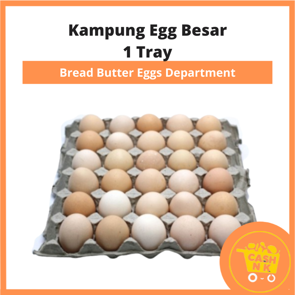[Johor Bahru Only] KAMPUNG EGG BESAR 1 TRAY [8F] Lazada