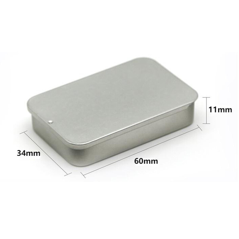 1 Cái Hộp Đựng Đồ Đẩy Bằng Thiếc Hình Chữ Nhật Nhỏ Lọ Thiếc Rỗng Bằng Kim Loại Hộp Đựng Nắp Trượt Hộp Đựng Thuốc Viên Kẹo Hộp Đựng Đồ Mini Cầm Tay