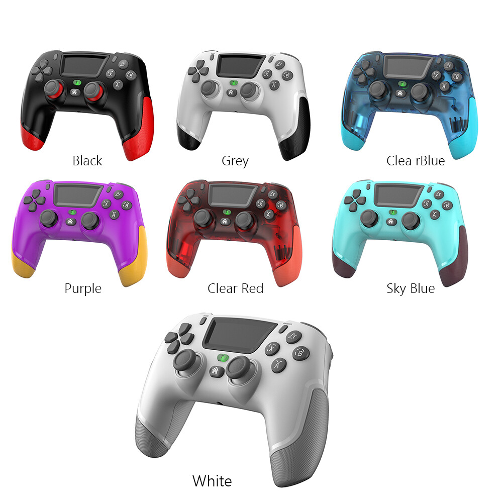 Bluetooth-compatible Game Controllers Gamepads Dual Motor Vibration Gamepad Controller 360 Degree Game Controller Joystick Anti Slip for PS4 NS Switch