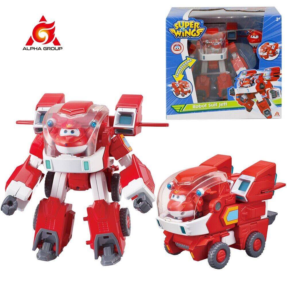 WGB Eiffel Super Wings Large Robot Suit Jett & Donnie 3 In 1 Robot ,Vehicle,Airplane Deformation Act