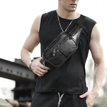 mens shoulder fanny pack