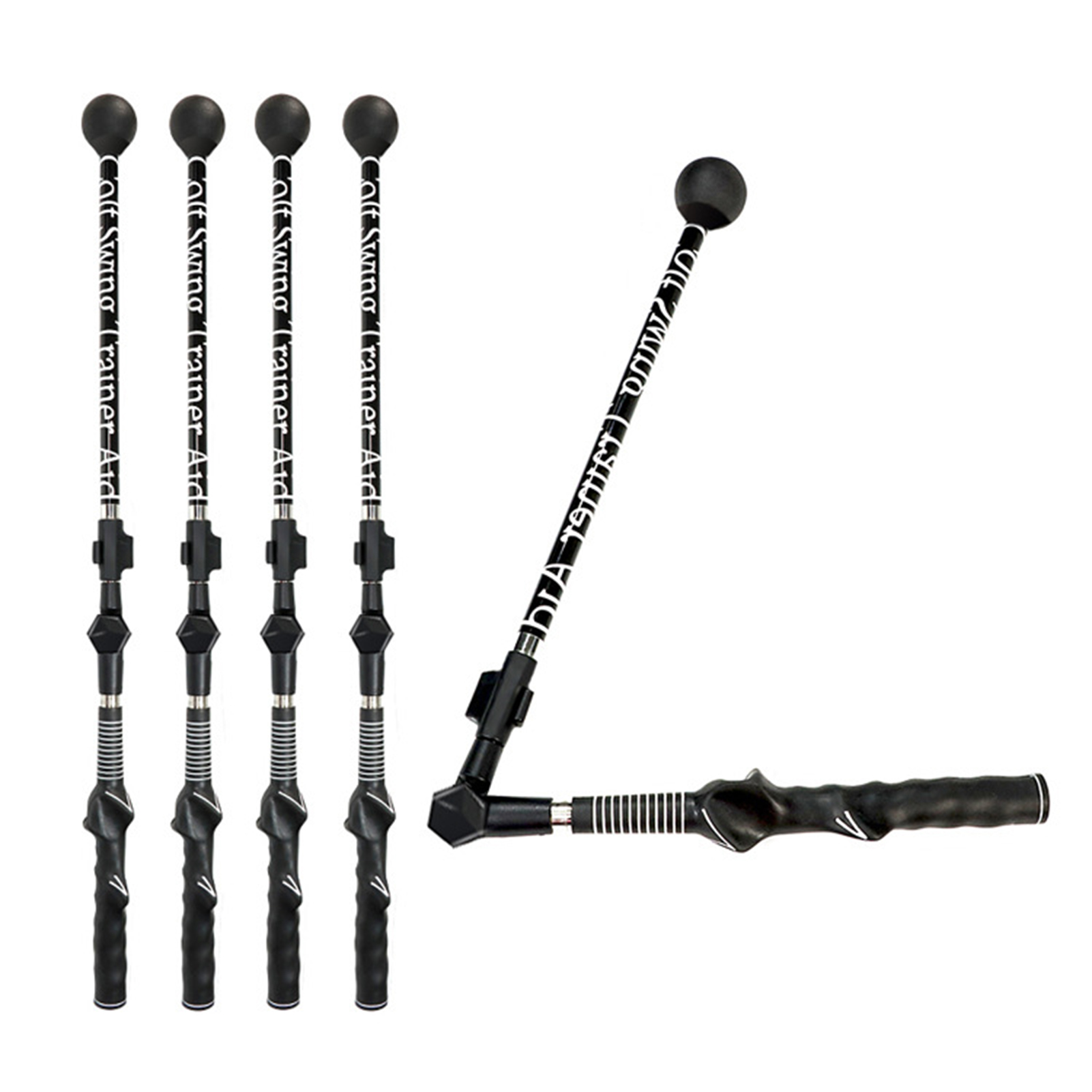 Ghxdryuru Golf Swing Trainer Retractable Ergonomic Comfortable Grip Adjustable Correct Posture Golf Telescopic Swing Stick Golf Sports