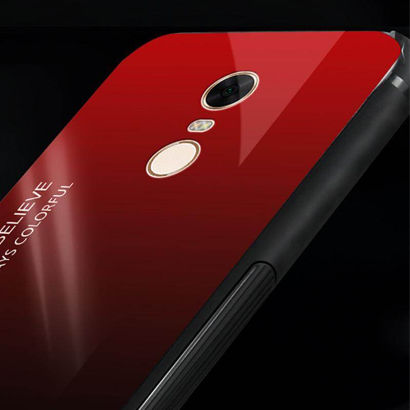 Zeallion Cho [Xiaomi Redmi 5 Plus 6 6A Note 4 4X 5 Pro S2] Ốp Lưng Kính Cường Lực Gradient Ốp Bảo Vệ Điện Thoại